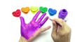 Узнайте цвета для детей Body Paint с Play Doh сердца Развлечения для детей SupeR игрушки Коллекция