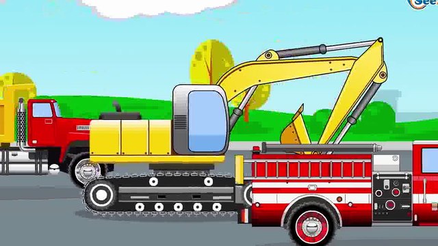 Der Bagger und Der Lastwagen | Cartoon für Kinder | Animierter Zeichentrick | Kinderfilm d