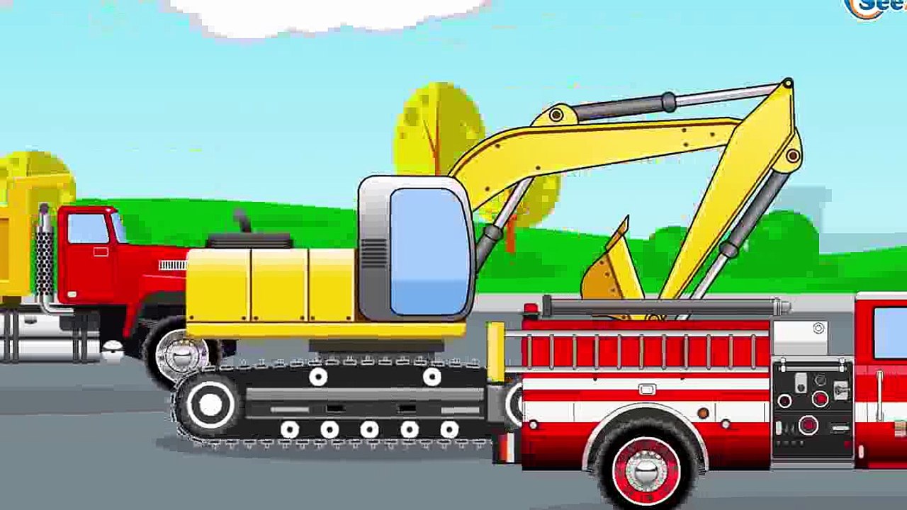 Der Bagger und Der Lastwagen | Cartoon für Kinder | Animierter Zeichentrick | Kinderfilm d