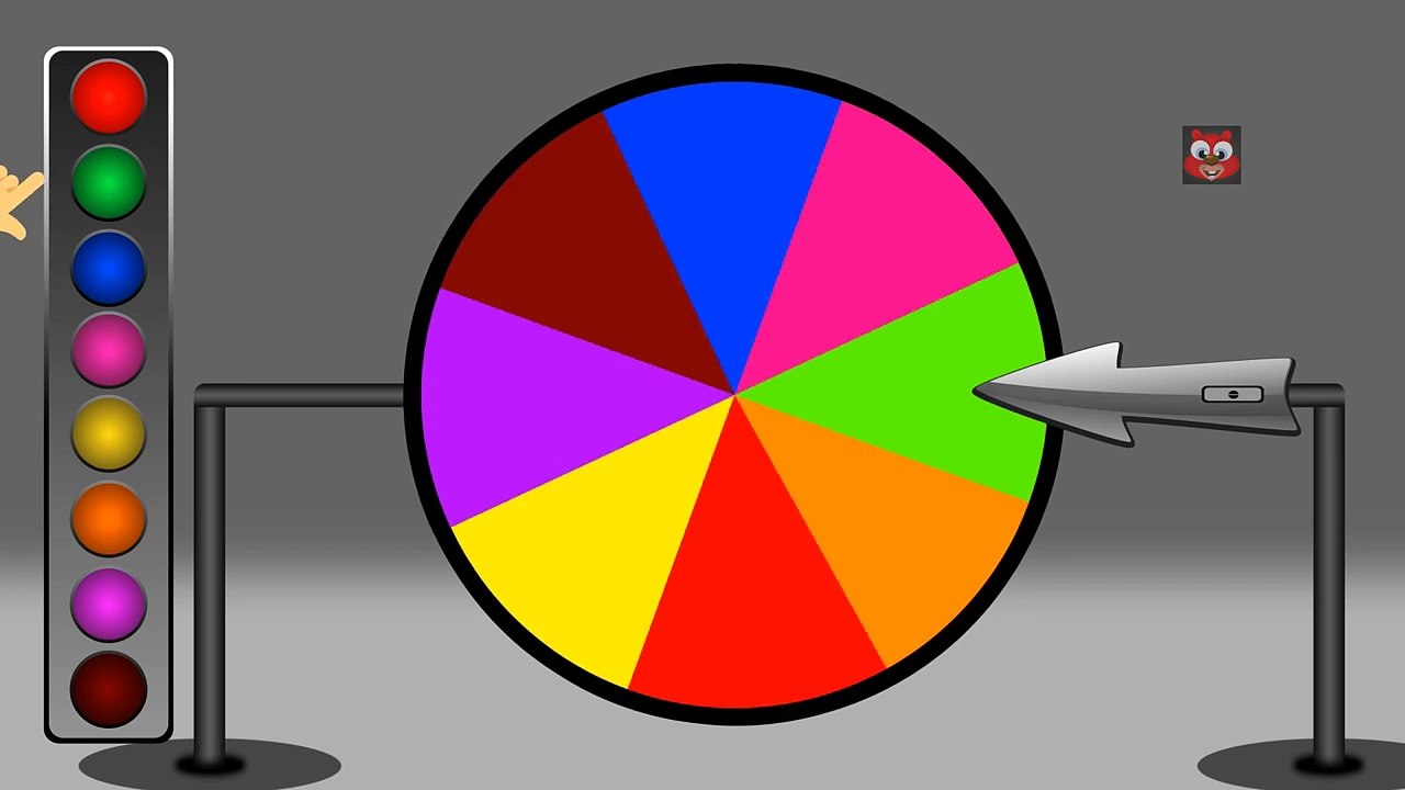 Learn Colors - Learning Colours with Color Wheel Chart - Colors to Learn Videos for Toddlers Babies
