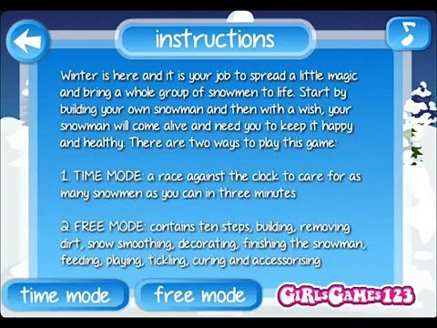 Caring Baby Snowman-Caring Games-Best Baby Games