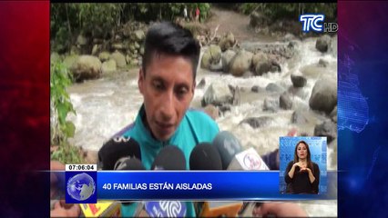 Crecida de río incomunica poblaciones