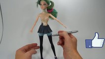 Play Doh craft. Dress Up Barbie like Hatsune Miku HD 初音ミク