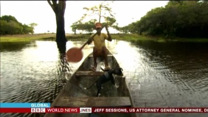 BBC Brazil Dam Battle - アマゾン川の水力発電用ダムの建設に抵抗する原住民