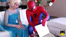 Frozen Elsa LOSES HER HEAD Spiderman vs Joker Maleficent Spidergirl Zombie is a cake Superheroes IRL