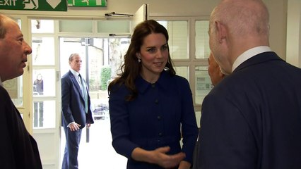 Kate admits parenting is tough on visit to her charity