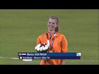 Women's 200m T44 | Victory Ceremony |  2015 IPC Athletics World Championships Doha