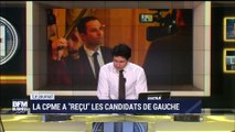 Les candidats de la primaire à gauche tentent de séduire les patrons