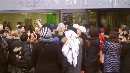 Paris: nouvelle manifestation devant Action Logement