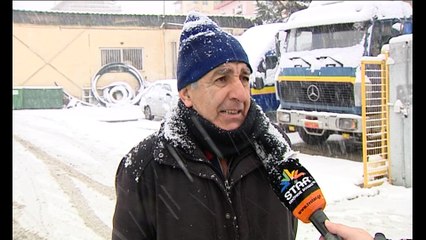 Λαμία: Χιονόπτωση και προβλήματα