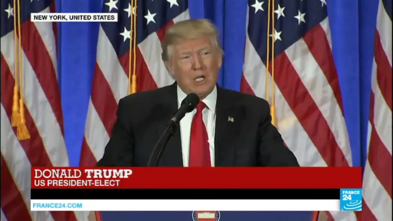 US - President-elect Donald Trump holds 1st press conference since election