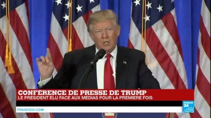 REPLAY - 1ère conférence de presse du président élu des États-Unis Donald Trump