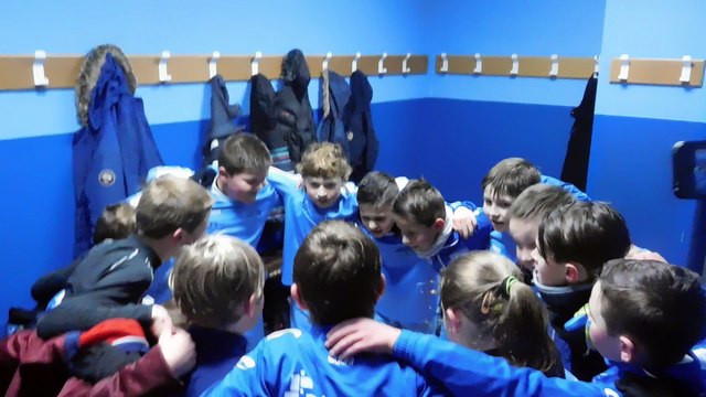 U10 - Cri de la victoire dans les vestiaires match contre santes le 07.01.17
