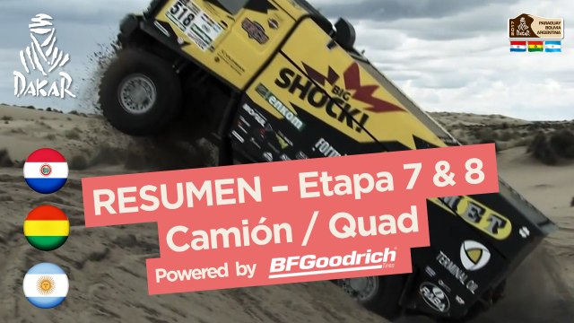 Resumen de las etapas 7 & 8 - Quad/Camión - (Uyuni / Salta) - Dakar 2017