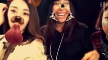 170816 SNSD Tiffany&姐姐們錄製節目空檔自拍 @Tiffany Snapchat