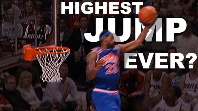 LeBron James Highest Jump EVER Gets Head Over The Rim From 01.10.2010