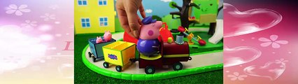 Training Mr. Peppa Fun Toys For Children On The Locomotive Channels Grandfather Peppa Pig