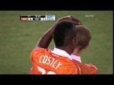 Adam Moffat of the Houston Dynamo scores on a blast from distance