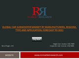 Car Subwoofer Market Scope, Industry Overview and Opportunities Worldwide 2016-2021 Report