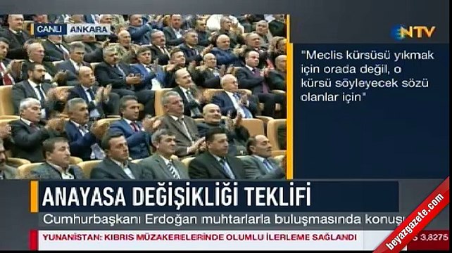 Cumhurbaşkanı Erdoğan'dan Meclis'teki kavgaya ilişkin açıklama