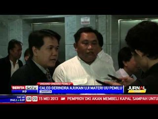 Caleg Gerindra Ajukan Uji Materi UU Pemilu
