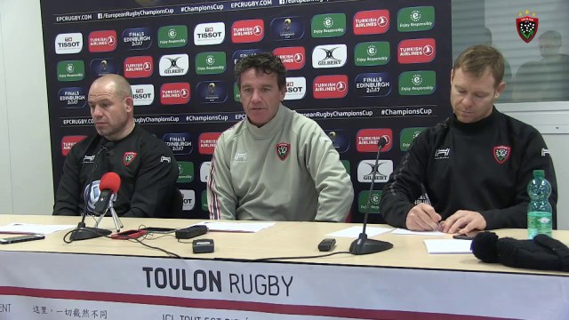 Avant-match Toulon-Sale : Richard Cockerill et Mike Ford