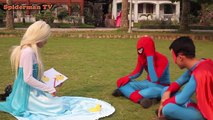 Magic classroom Elsa Frozen Becomes a Mermaid! Spiderman SuperMan Becomes a king kong Supe