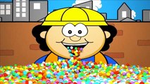 Construction Site Kids 3D Animation Learning Colours & Spelling Tools With Surprise Eggs