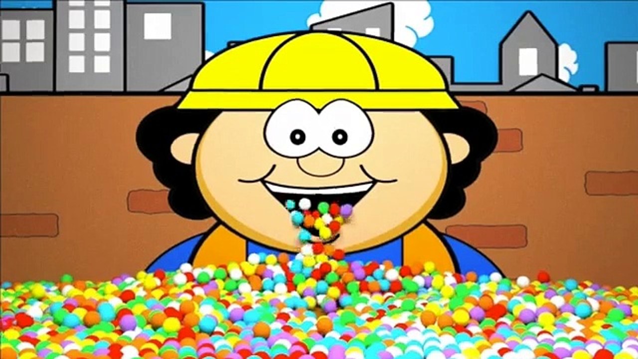 Construction Site Kids 3D Animation Learning Colours & Spelling Tools With Surprise Eggs