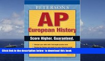 BEST PDF  AP - European History, 2nd ed (Peterson s AP European History) [DOWNLOAD] ONLINE