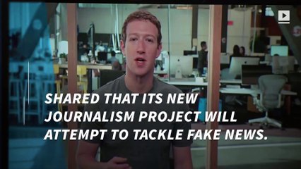 Facebook announces Journalism Project to combat fake news