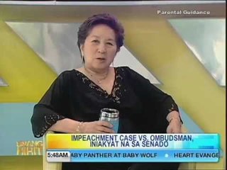 UH Hirit ni Mareng Winnie: Impeachment Against Ombudsman Gutierrez