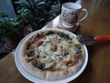 Napolitan pizza  Japanese food  ナポリタンピザ