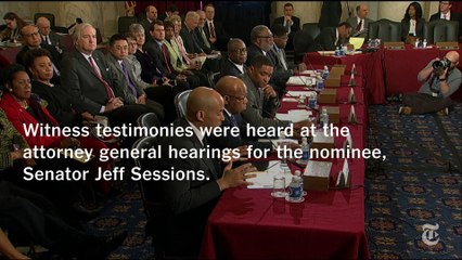 Witnesses Testify For and Against Jeff Sessions