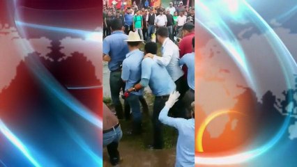 Estudiantes celebran salida de Escoto