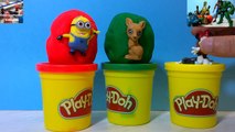 Play Doh Minions Disney Kinder Surprise Eggs Unboxing