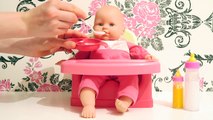 Baby Doll Feeding And Changing Diaper Play-Time New Born
