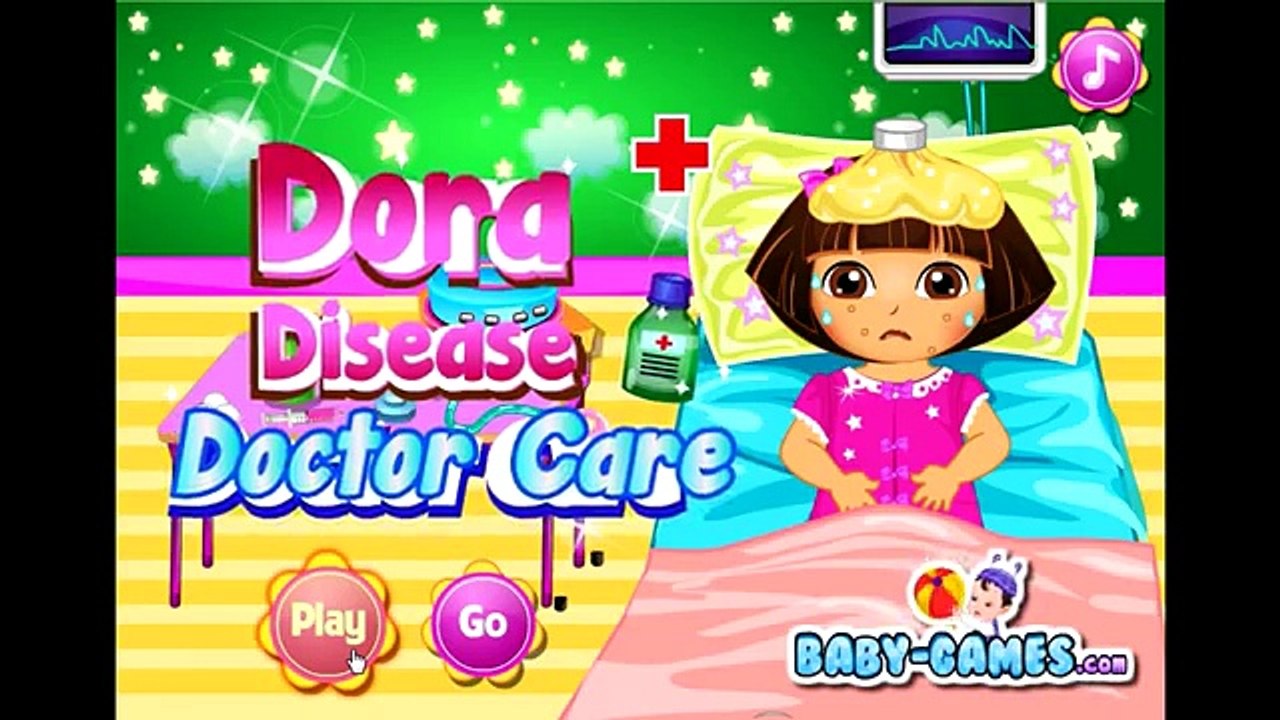 Dora the Explorer - Disease Doctor Care - Cartoon Movie Game for Children in English new HD