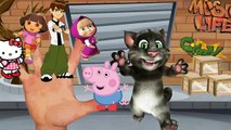 talking tom and friends finger family song | kids songs nursery rhymes