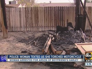 Woman burns boyfriend’s motorcycle over cheating suspicion