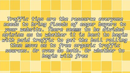 Free Traffic Tips to Build Your List Fast