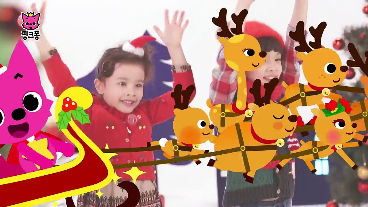 축하해요 기쁜 크리스마스 _ We Wish You a Merry Christmas _ 한글로 한 번 영어로 한 번 듣는 캐럴 _ 크리스마스캐럴 _ 핑크퐁 체조 _ 핑크퐁! 인기동요-EqMh_58t9O0