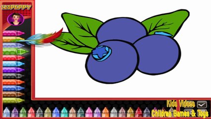 Coloring Pages For Kids With Fruits - Learn Colors For Kids