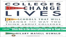 Read Colleges That Change Lives: 40 Schools That Will Change the Way You Think About Colleges Best