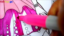 BARBIE Coloring Book Pages ROCK N' ROYALS Kids Fun Art Learning Activities Kids Balloons and Toys -