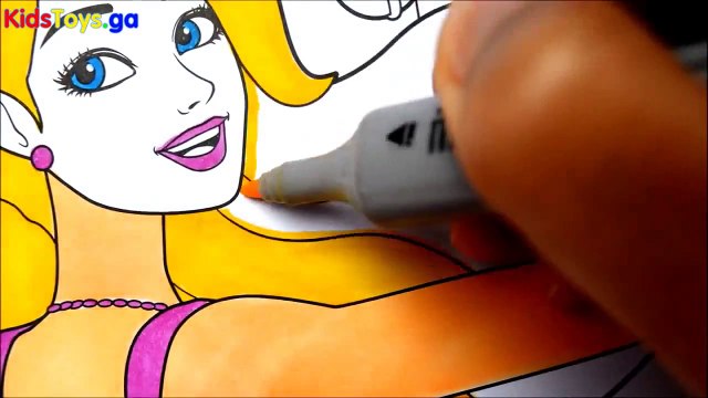BARBIE Coloring Book Rock N' Royals Kids Fun Art Learning Videos Kids Balloons and Toys - Disney