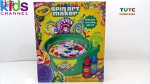 Kidschanel - Crayola Spin Art Maker DIY Kids Craft TOY Spin Art Play Kit Primary Colors - KidsChanel