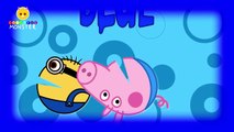 Learn Colors Pacman Peppa Pig vs Minions - Color Balls for Kids - Fun Learning Videos for Children