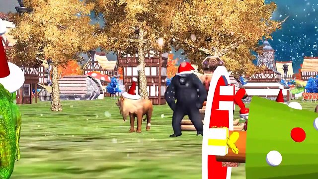 Spiderman Gorilla Vs Dinosaur Fight Surprise Eggs Dinosaurs for Kids Dinosaurs Cartoons for Children