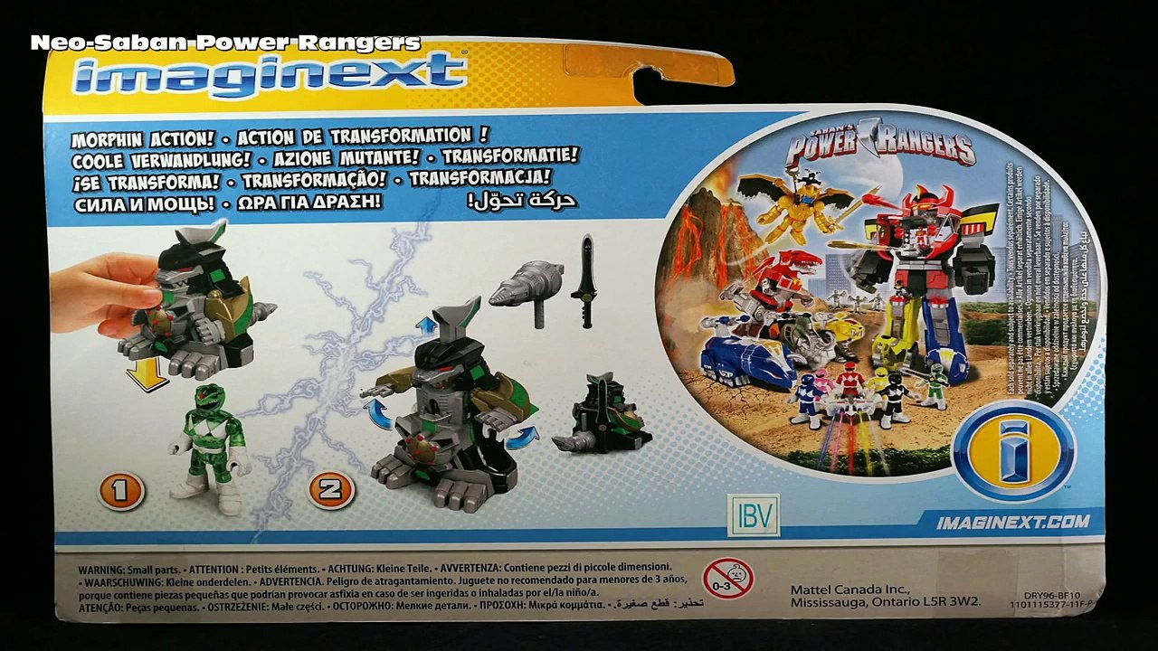Imaginext Green Ranger and Dragonzord Battle Armor Toys (Mighty Morphin Power Rangers)-yGrA3AKG8a0